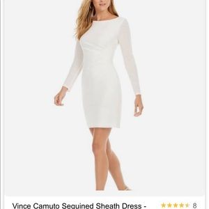 Vince Camino white sequin dress